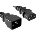 Unirise Usa Power Cord C13-C20 15Amp 250V Sjt 14/3 A PWCD-C13C20-15A-08F-BLK